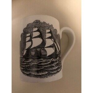 Sailing Ships Portmeirion Pottery Mug Made in England Vintage